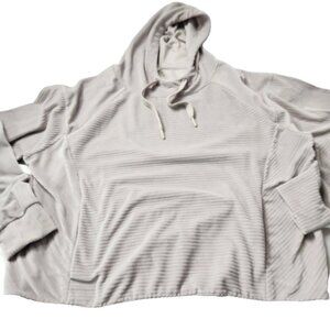 MTA Women's Size XL Hoodie Sweatshirt Top Ribbed Soft